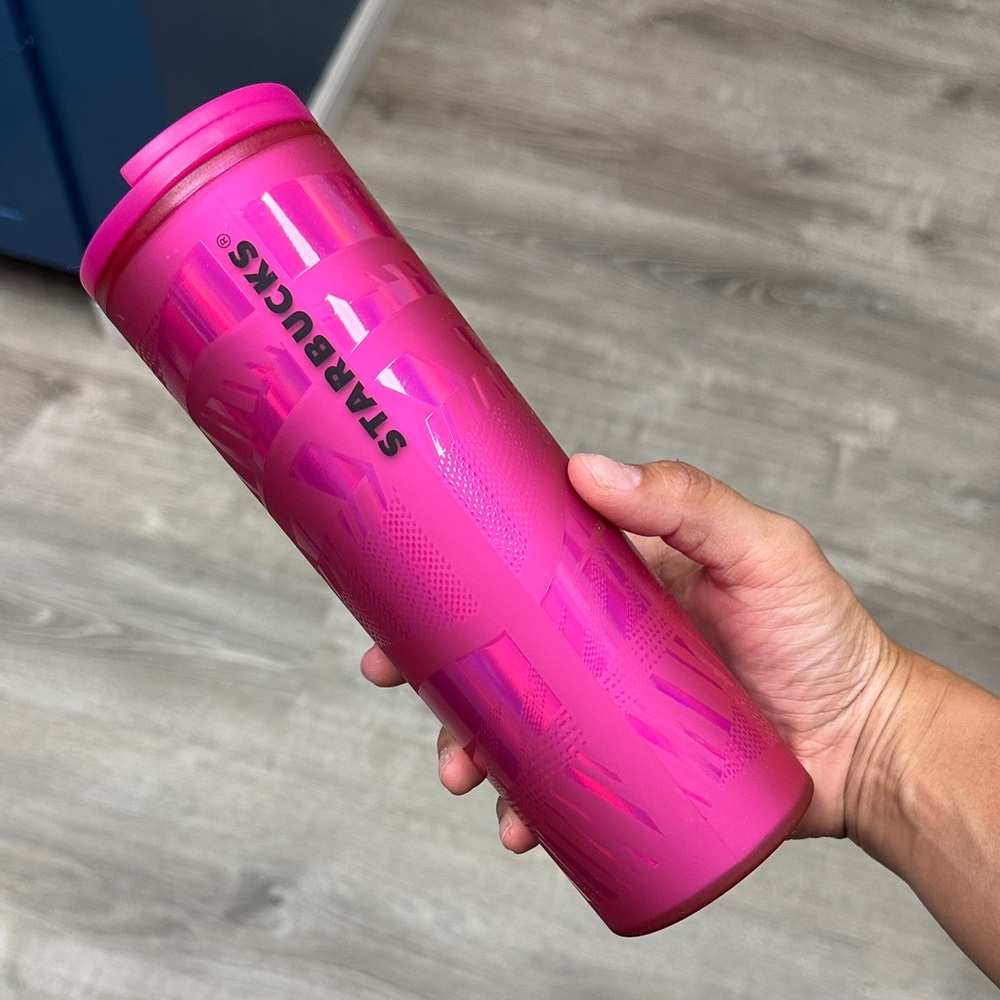 Starbucks 16 Fl. Oz. Pink Travel Hot or Cold Tumbler